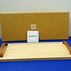 Barista wooden tray is made out of 100% FSC sourced Rubber wood with movable PU